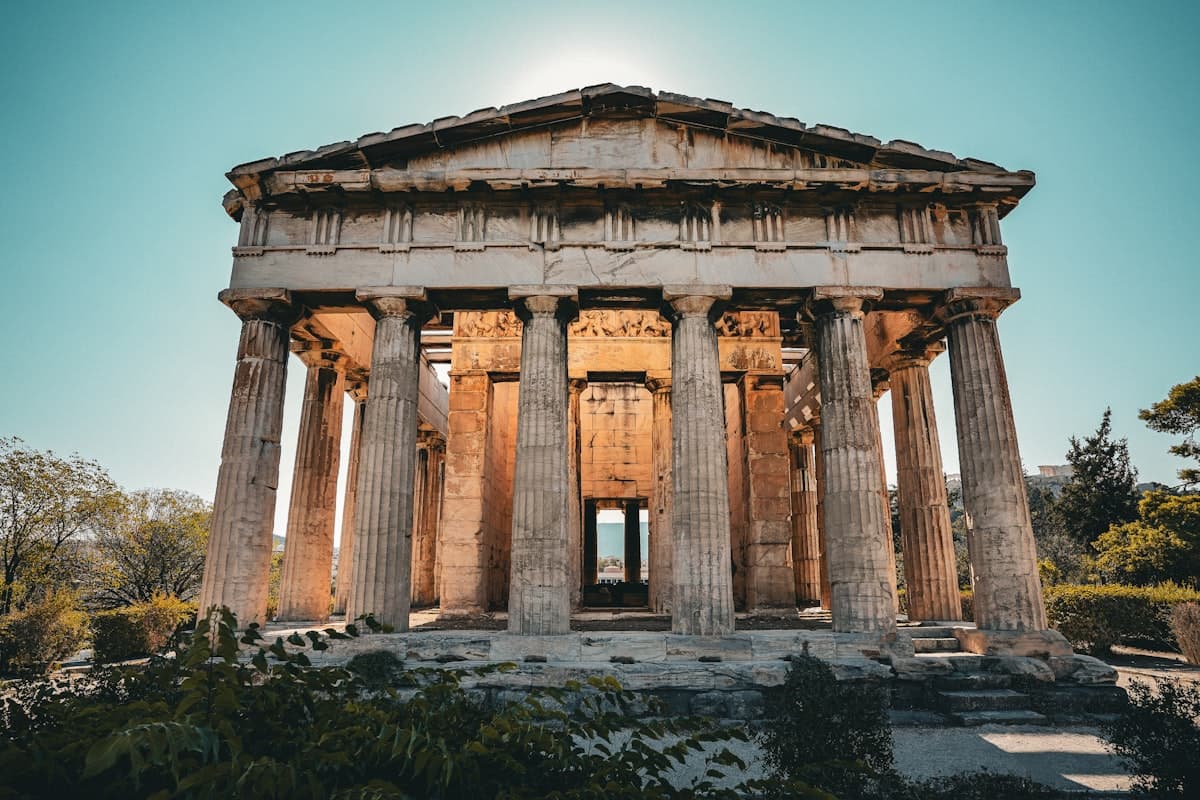 The Temple of Hephaestus in Athens